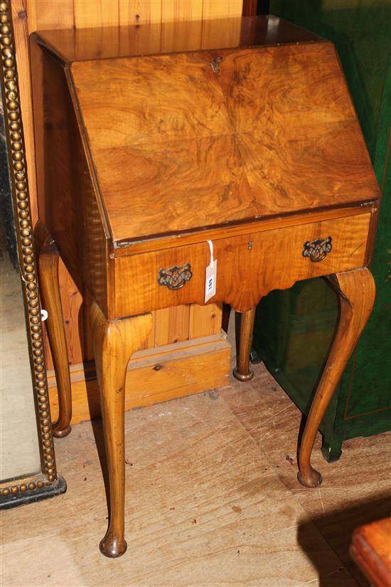 Small walnut bureau